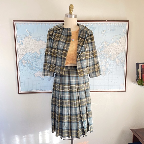 Pendleton Dresses & Skirts - Vintage Pendleton Wool Skirt Blazer Set Plaid
